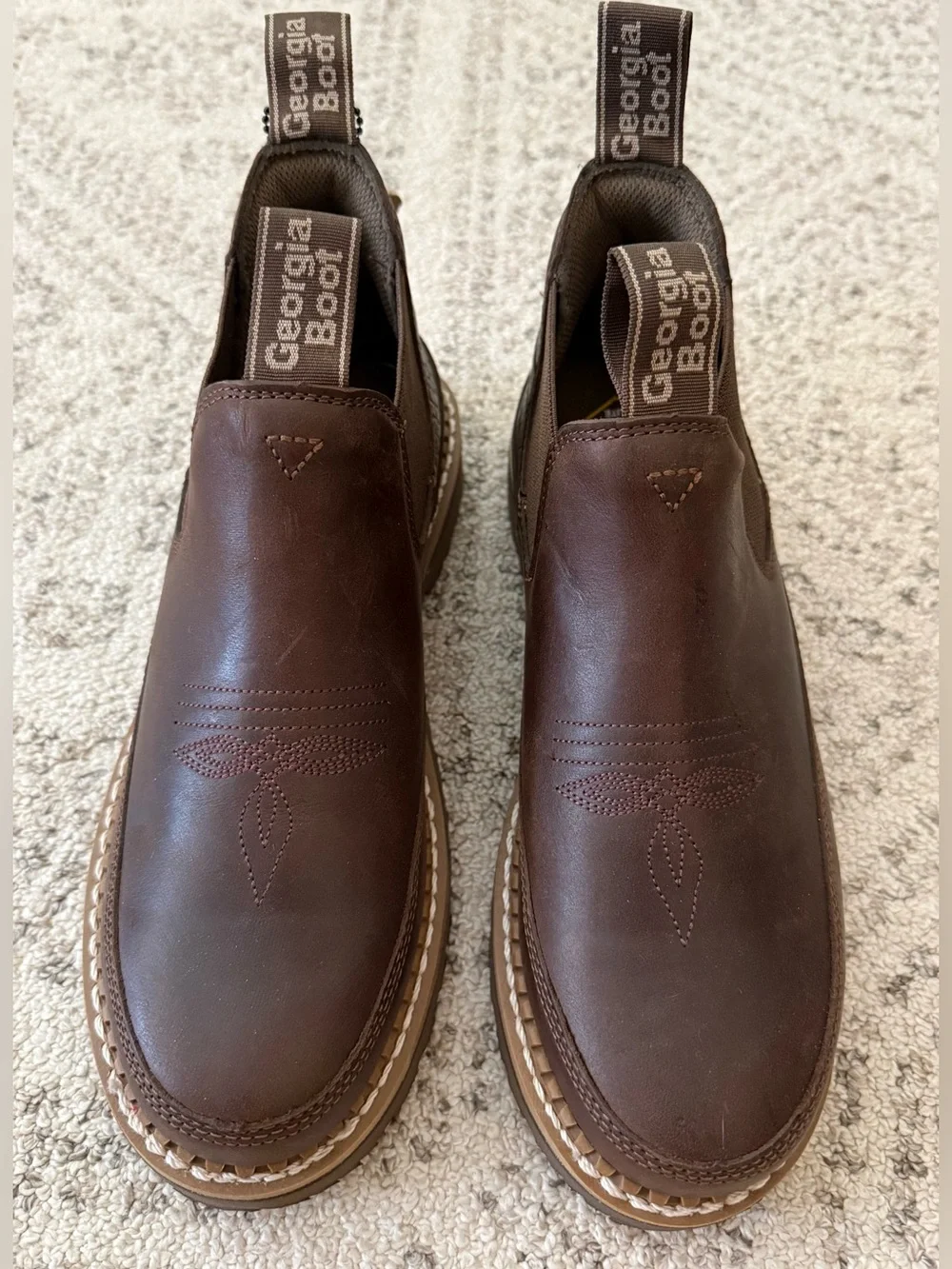 NWT Georgia Boot Women’s Romeo Work Shoe  Brown Sz 9.